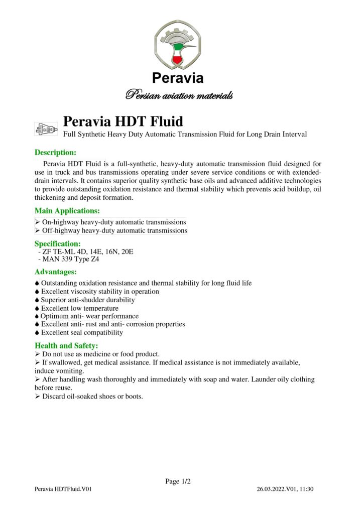 00139 Peravia HDT Fluid