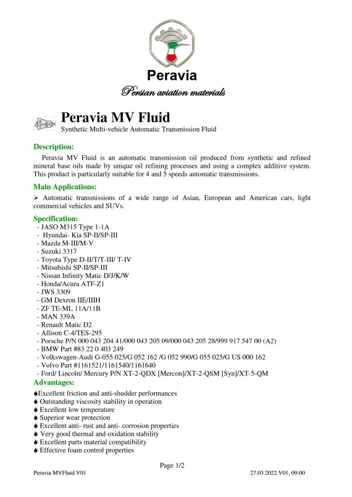 00141 Peravia MV Fluid