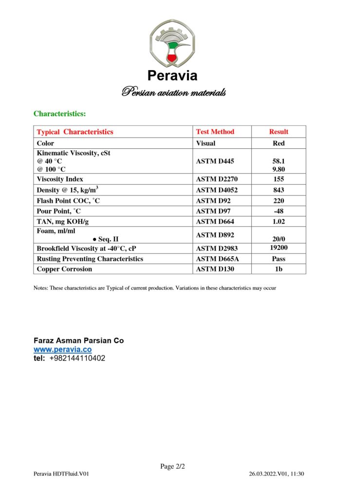 00239 Peravia HDT Fluid